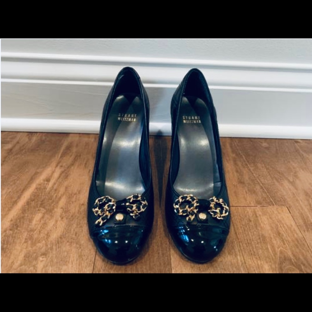 Stuart Weitzman Black Quantas Nappa